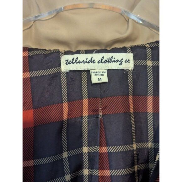 Telluride Snap Front Tan Diamond Quilted Jacket Women's Size Medium - Picture 2 of 14